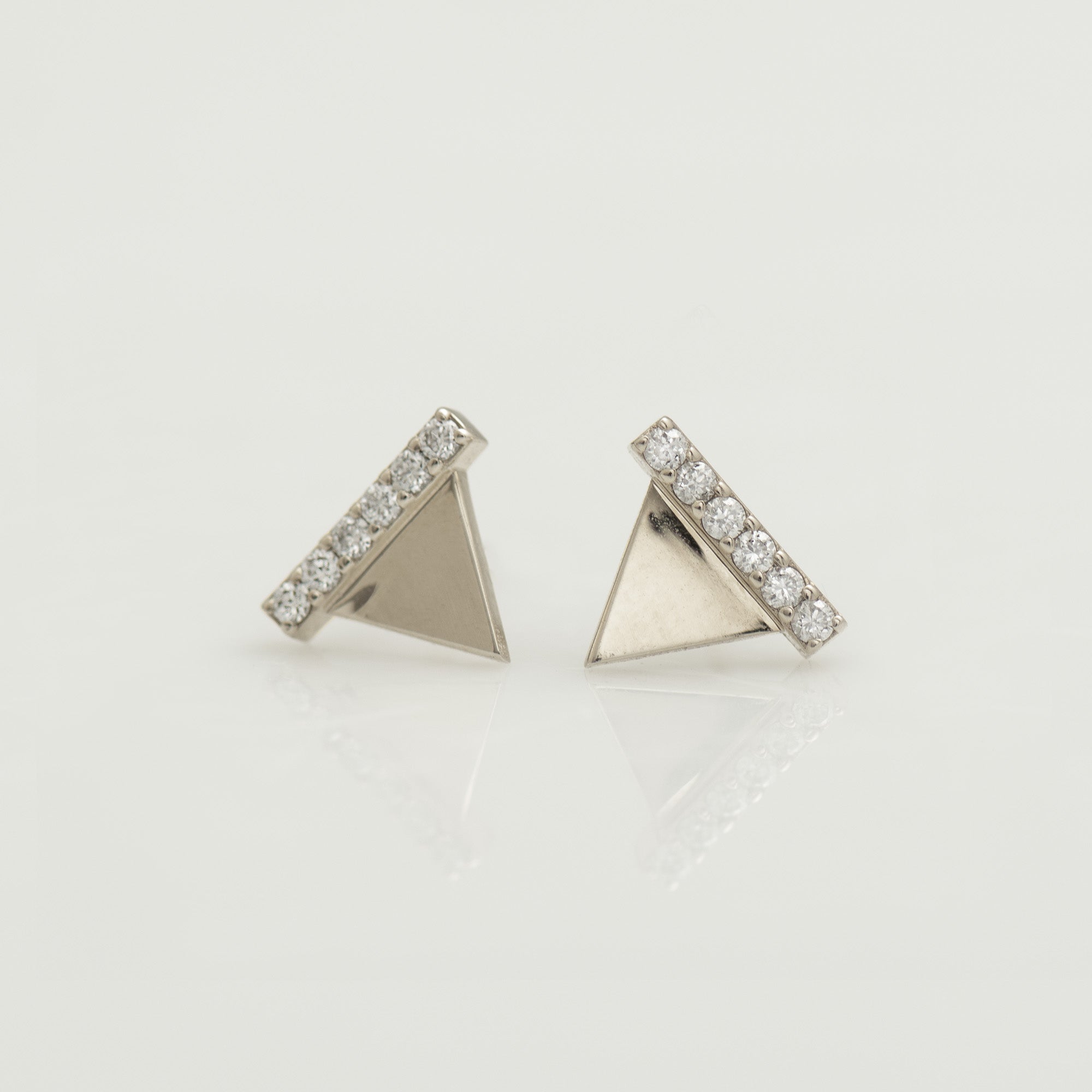 Triangle Gold Earrings