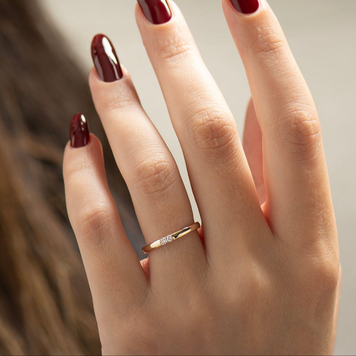 2 mm 2 Diamonds Wedding