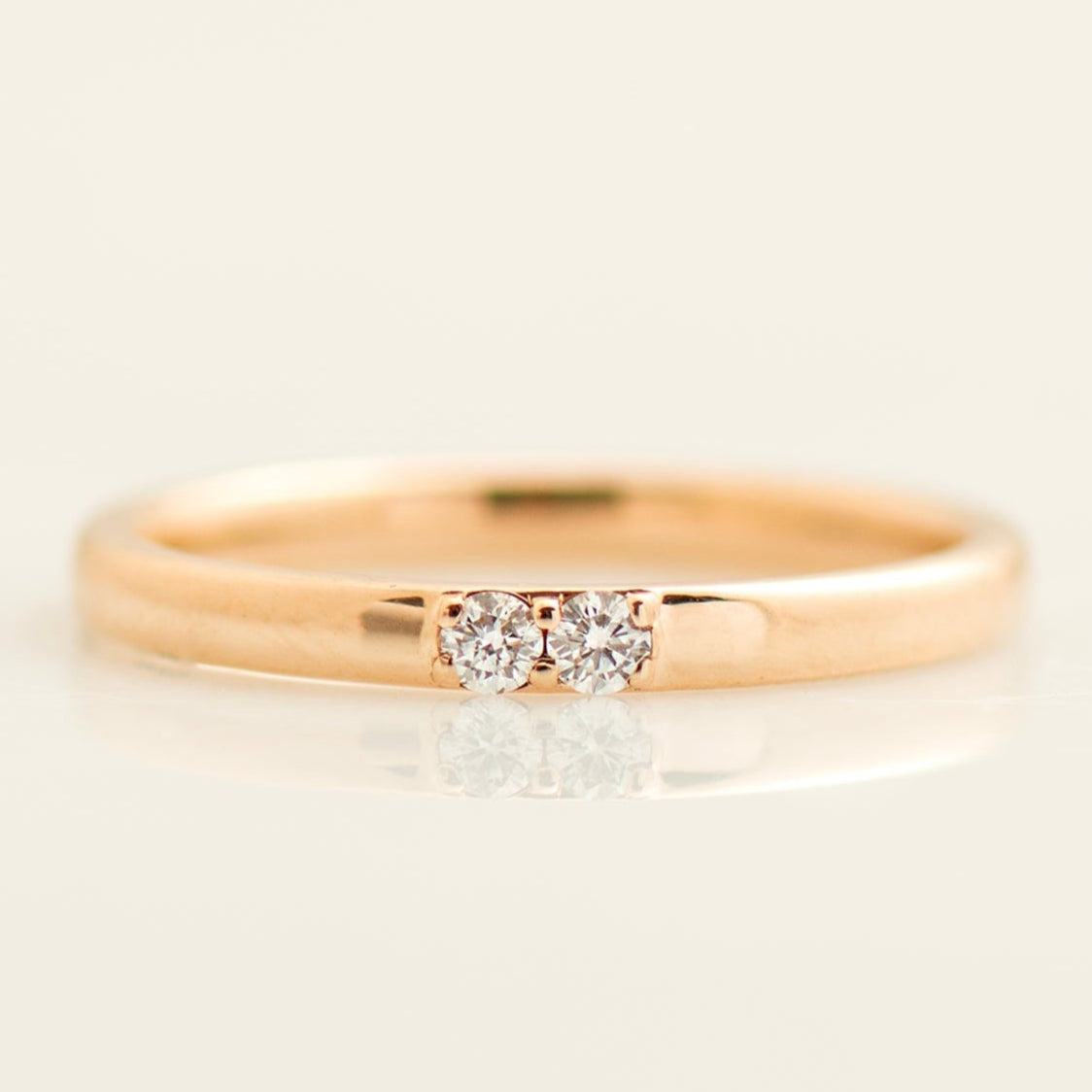 2 mm 2 Diamonds Wedding