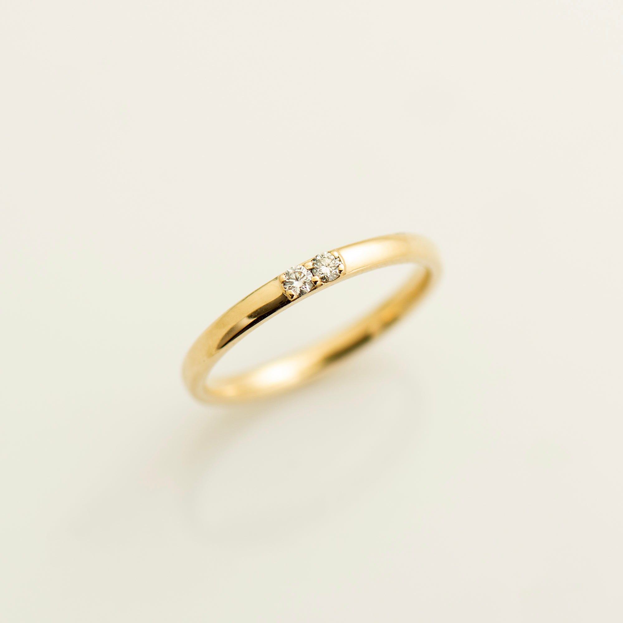 2 mm 2 Diamonds Wedding