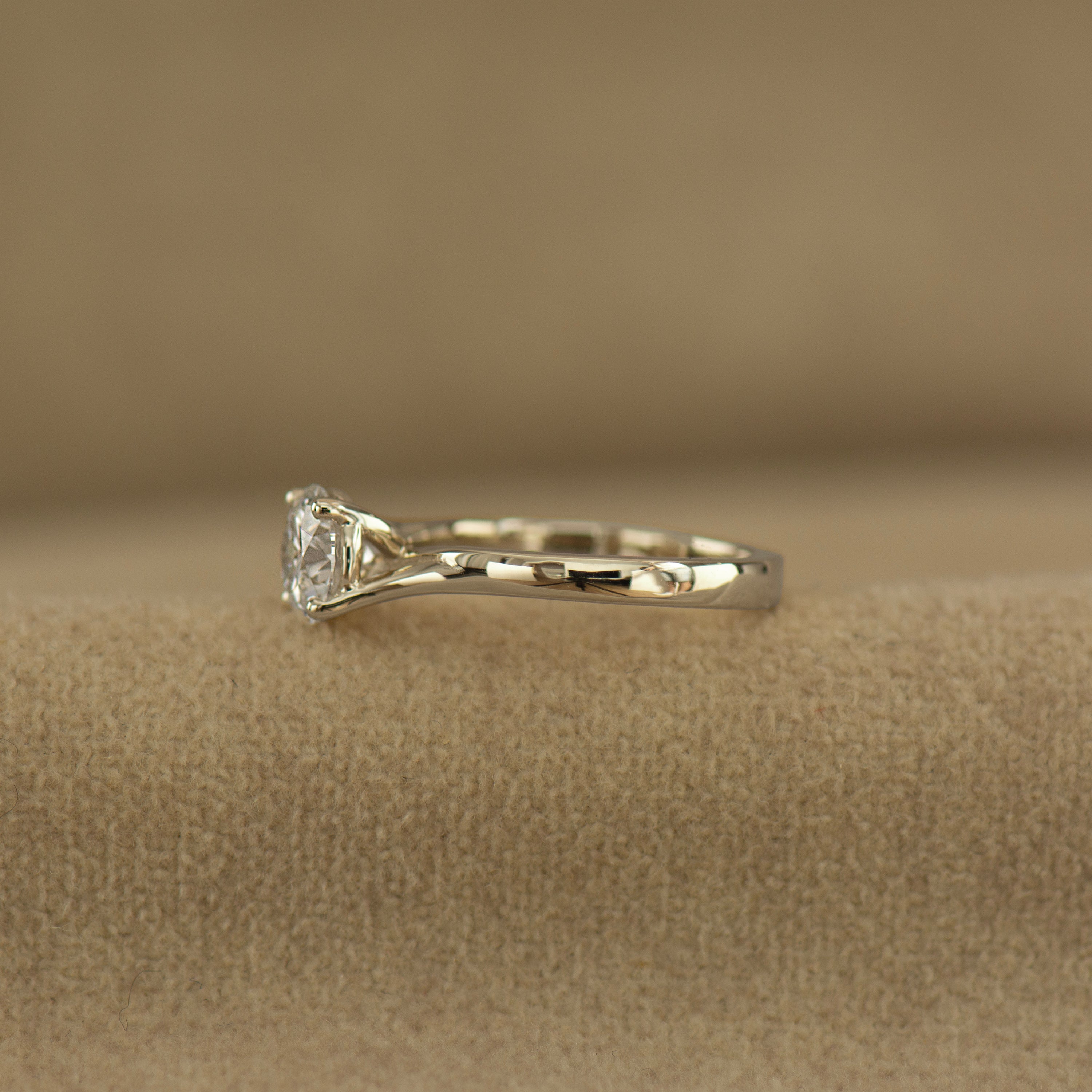 Large Bypass Engagement Ring