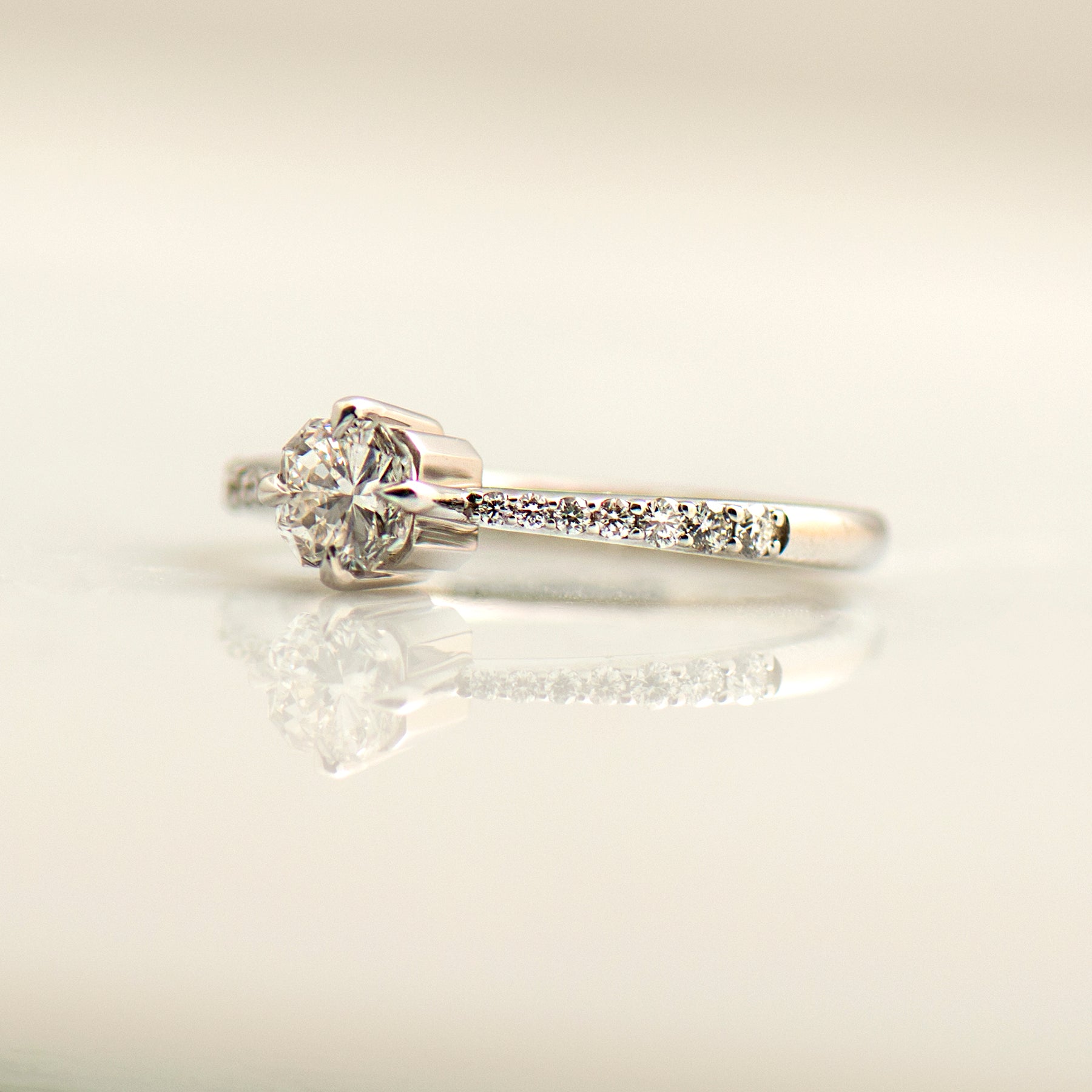 Modern Style Engagement Ring