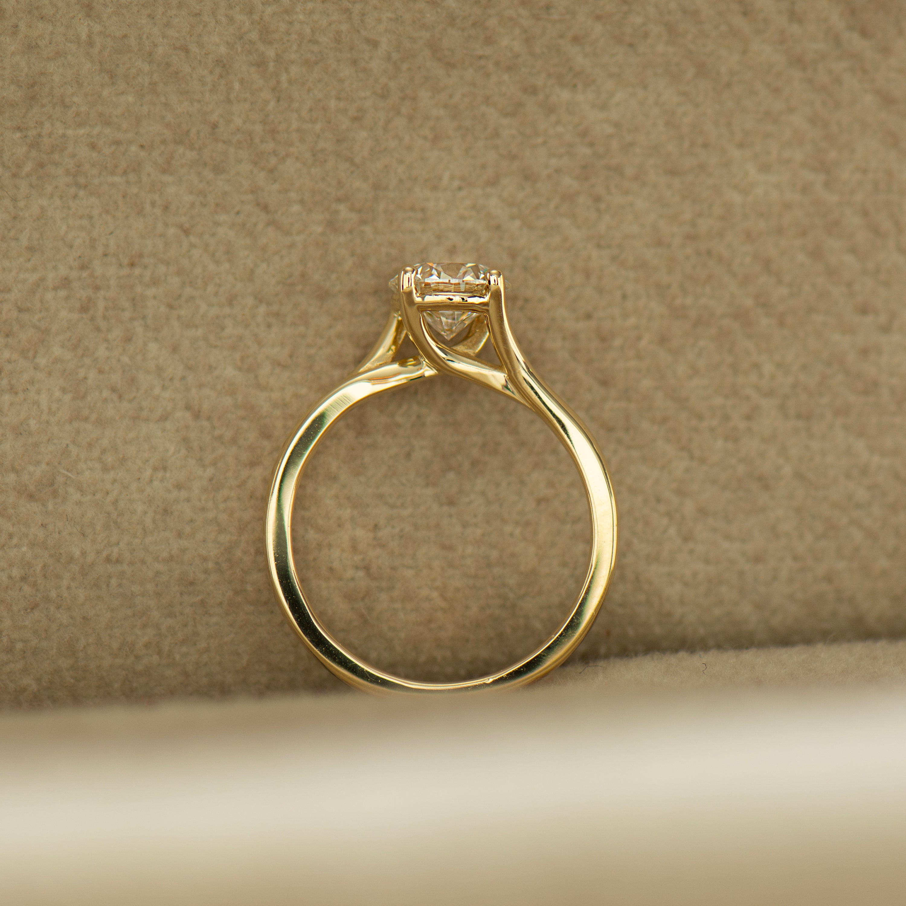Large Bypass Engagement Ring