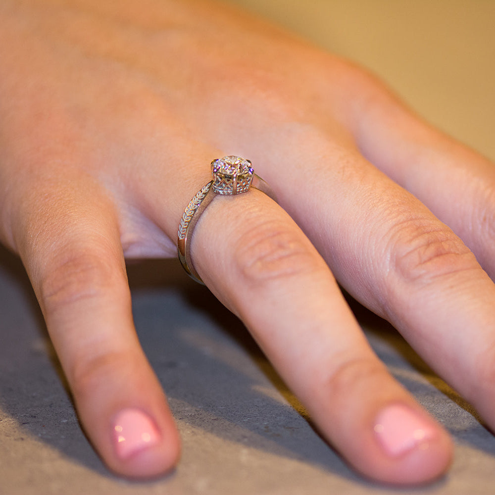 Vintage Style Engagement Ring