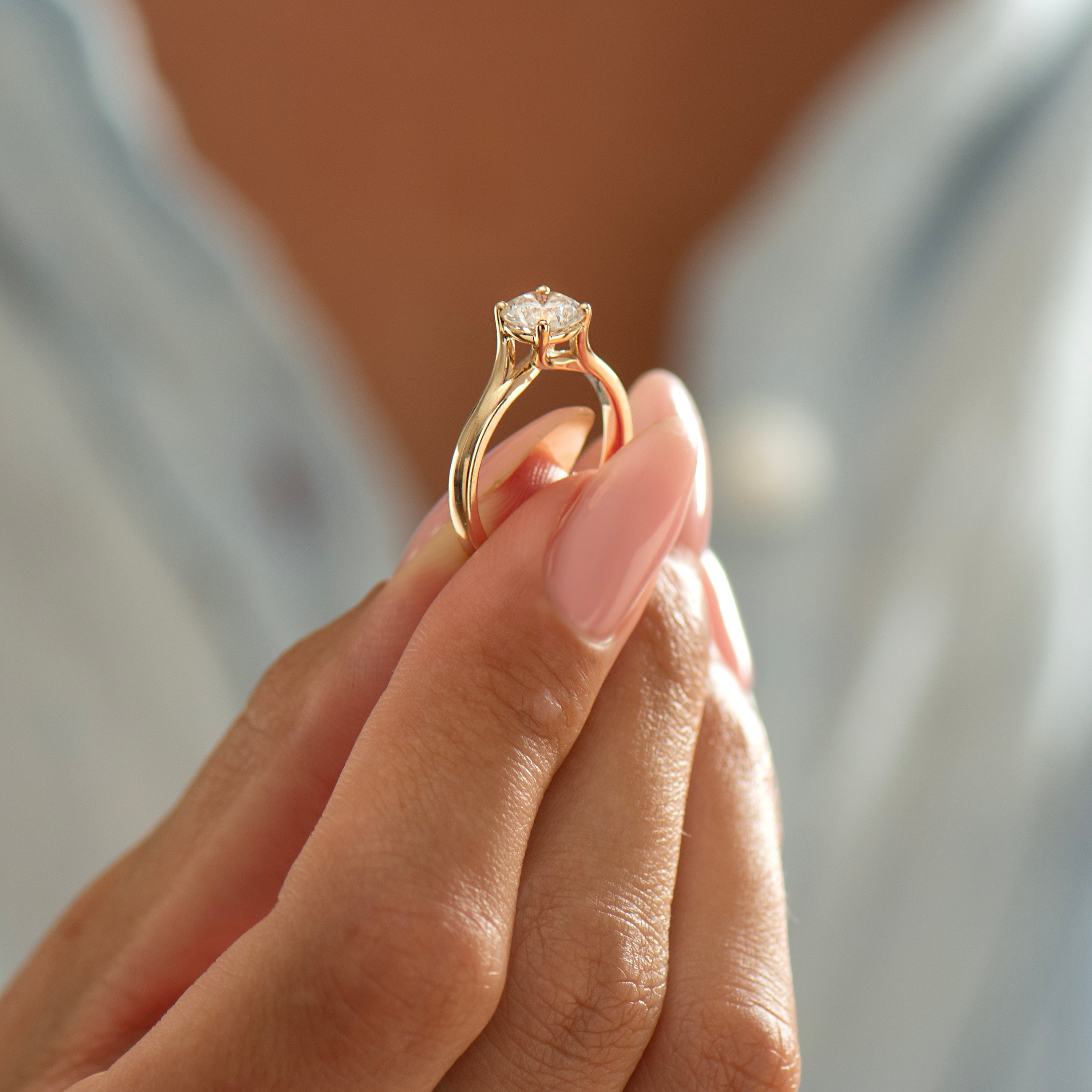 Large Bypass Engagement Ring