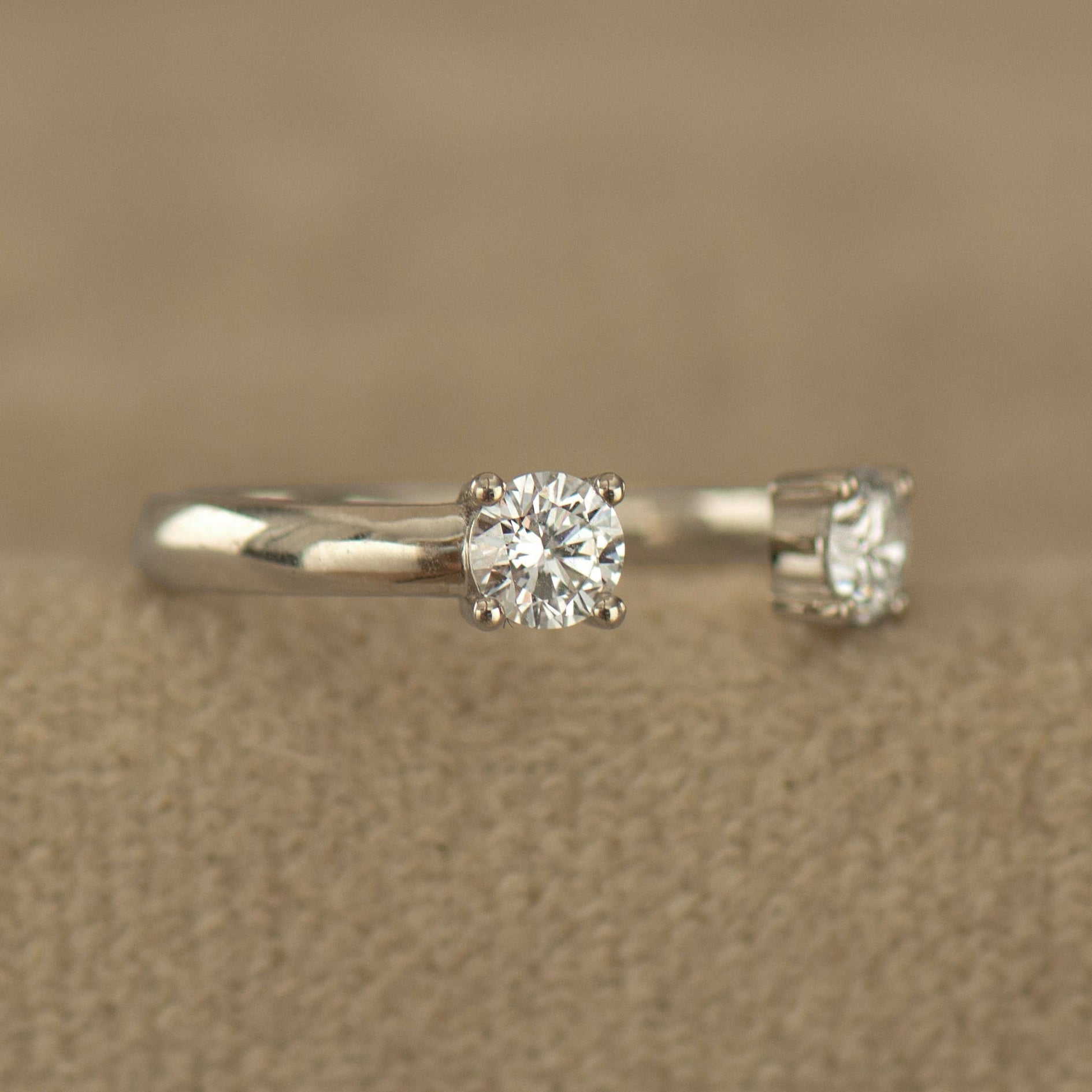 Open Double Diamond Ring