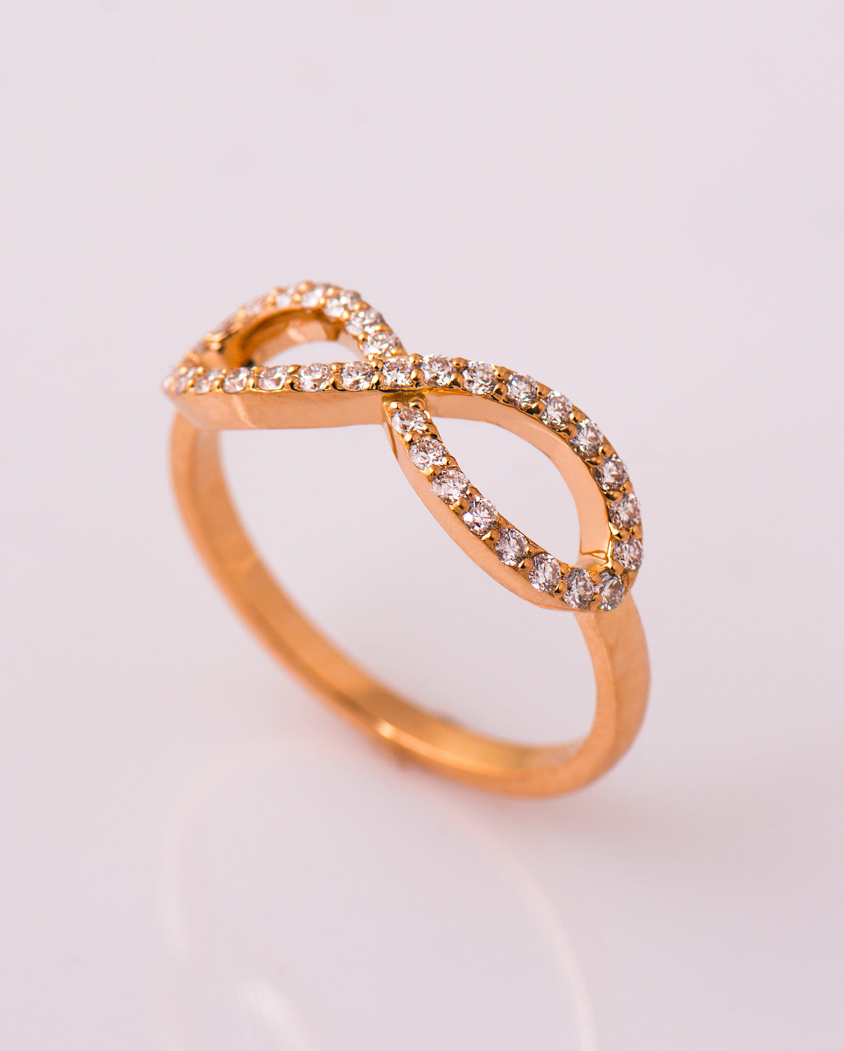 Infinity Symbol Diamonds Ring
