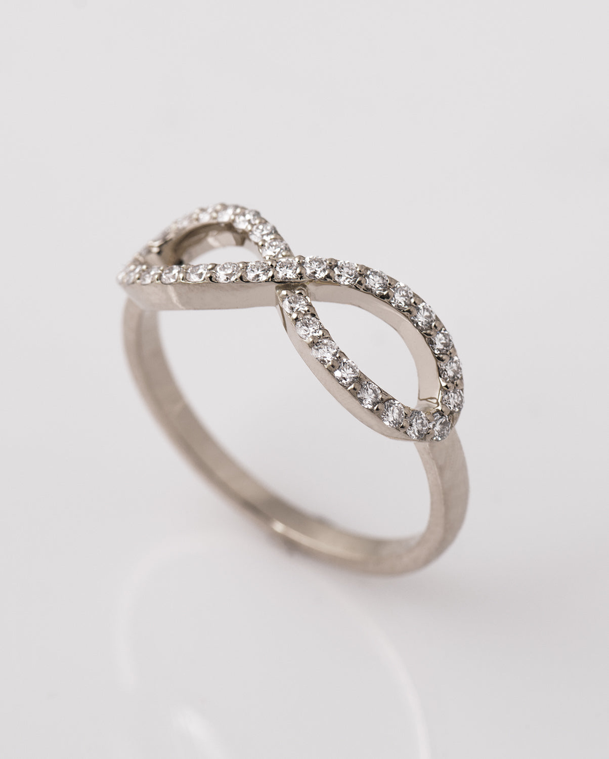 Infinity Symbol Diamonds Ring