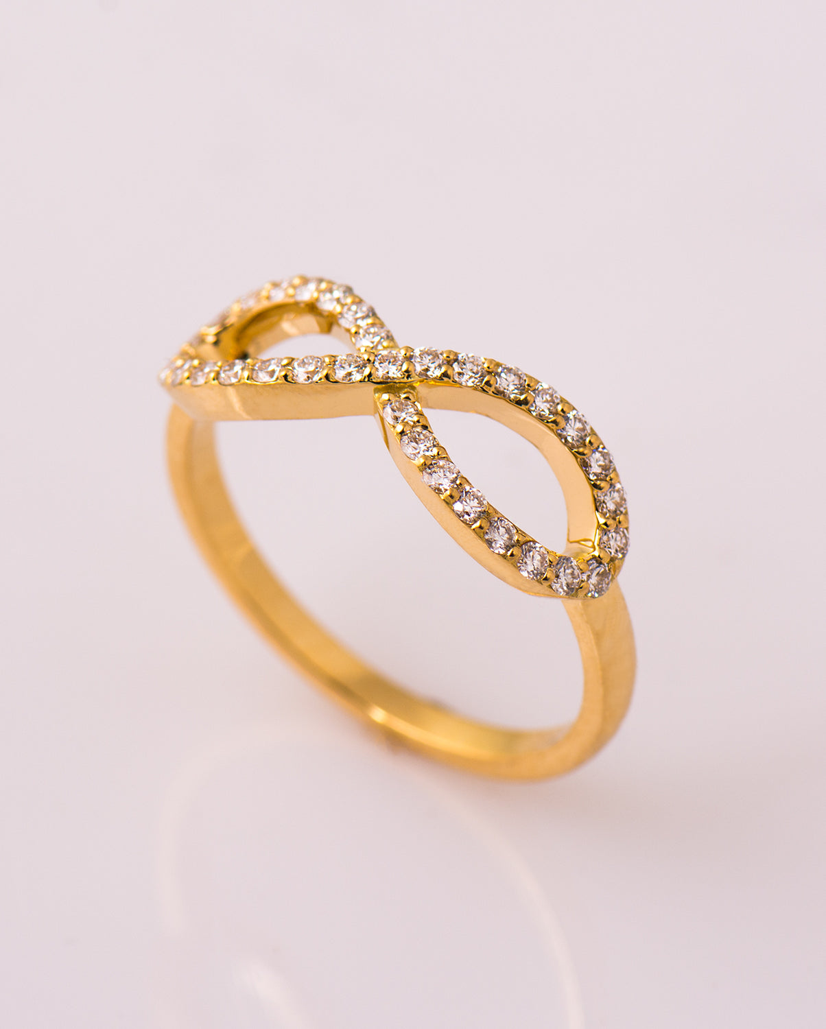 Infinity Symbol Diamonds Ring