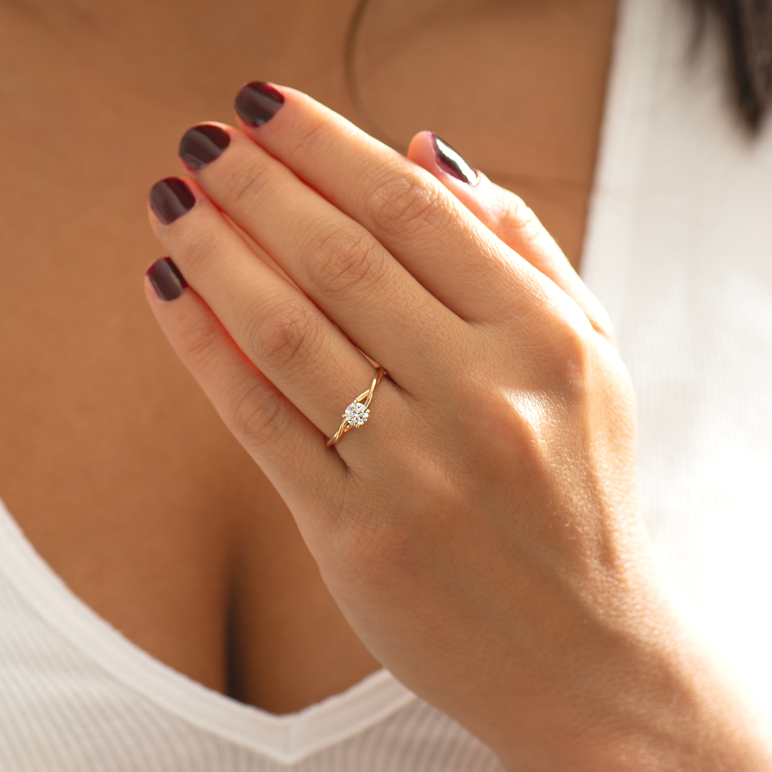Twisted Rope Engagement Ring