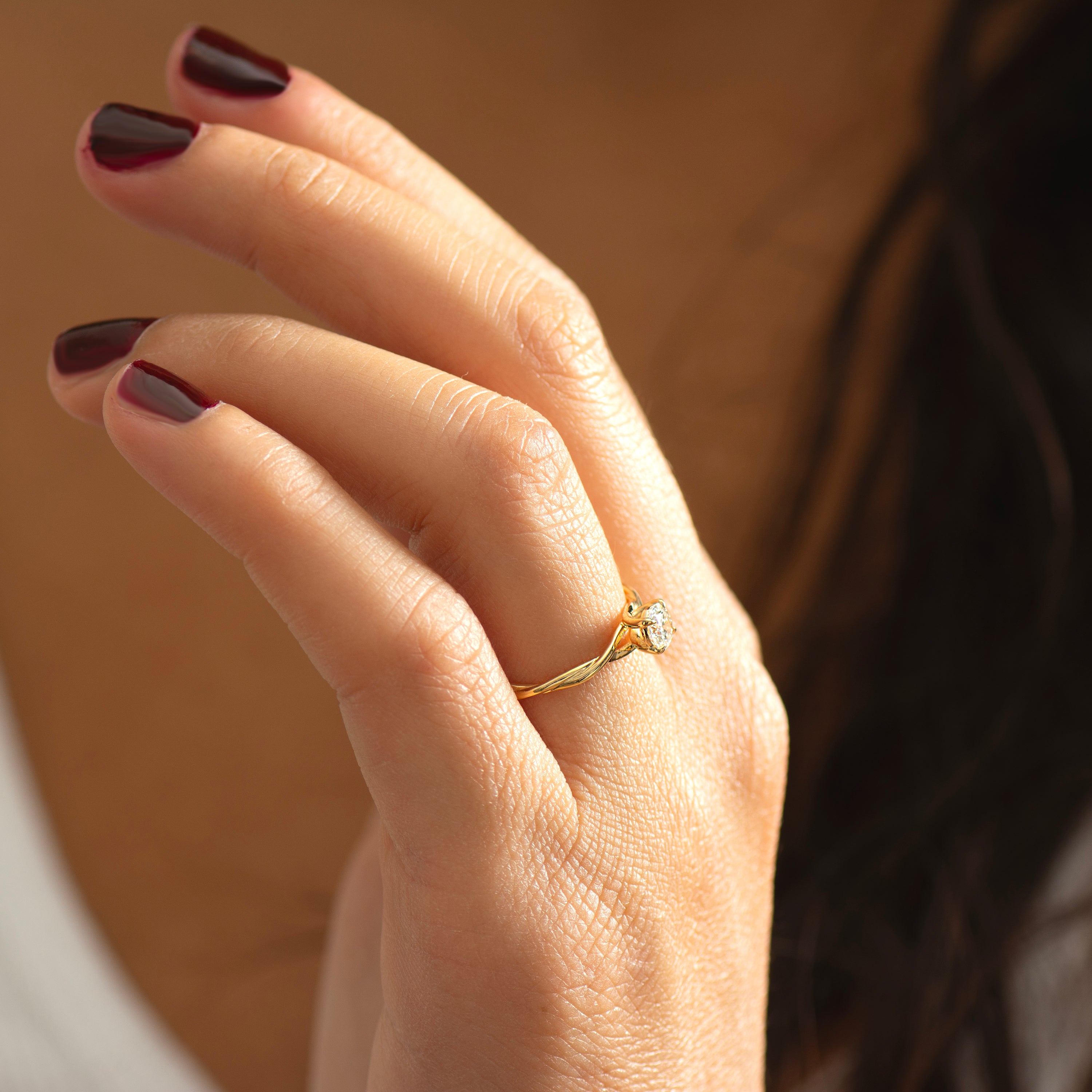 Twisted Rope Engagement Ring