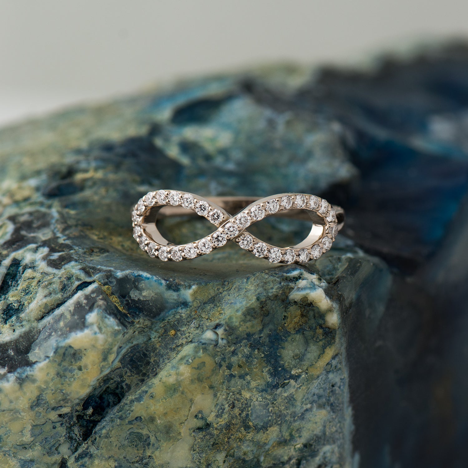 Infinity Symbol Diamonds Ring