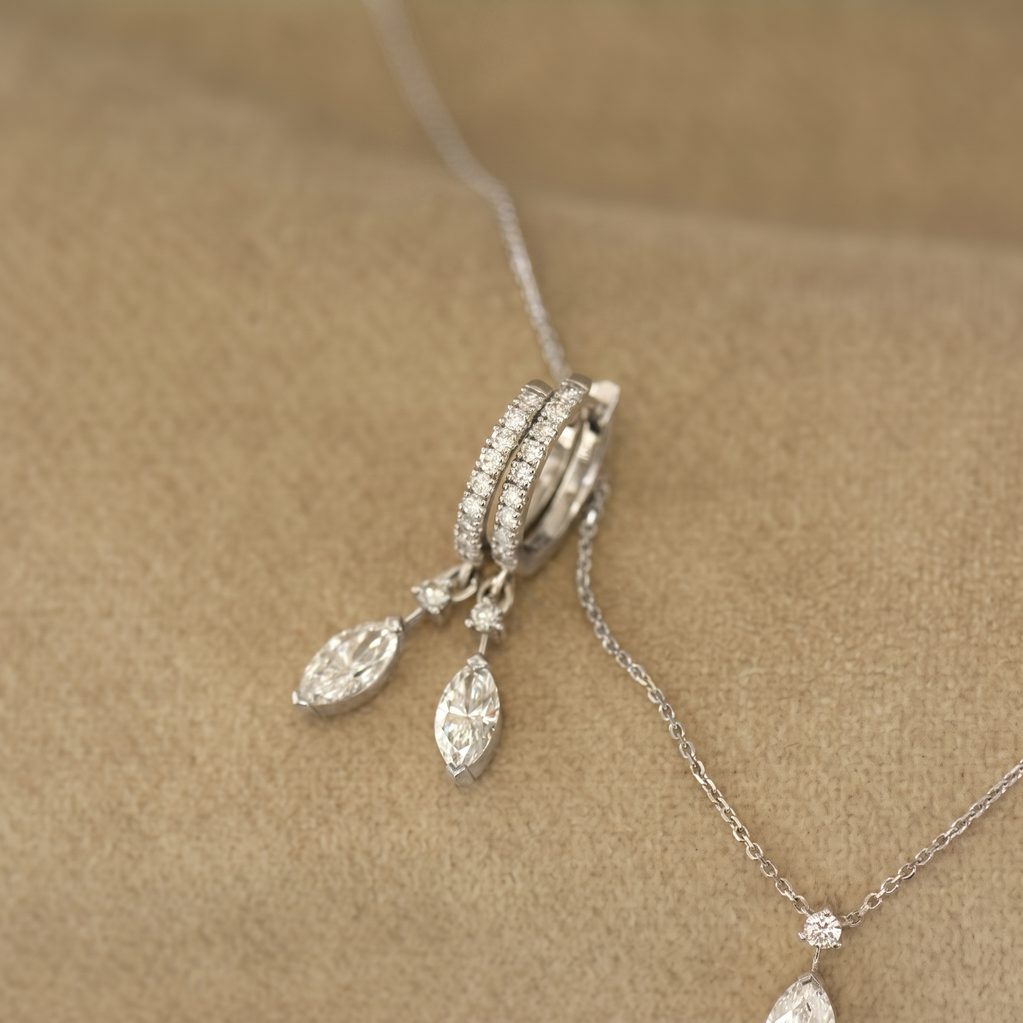 Marquise Diamond Jewelry Set