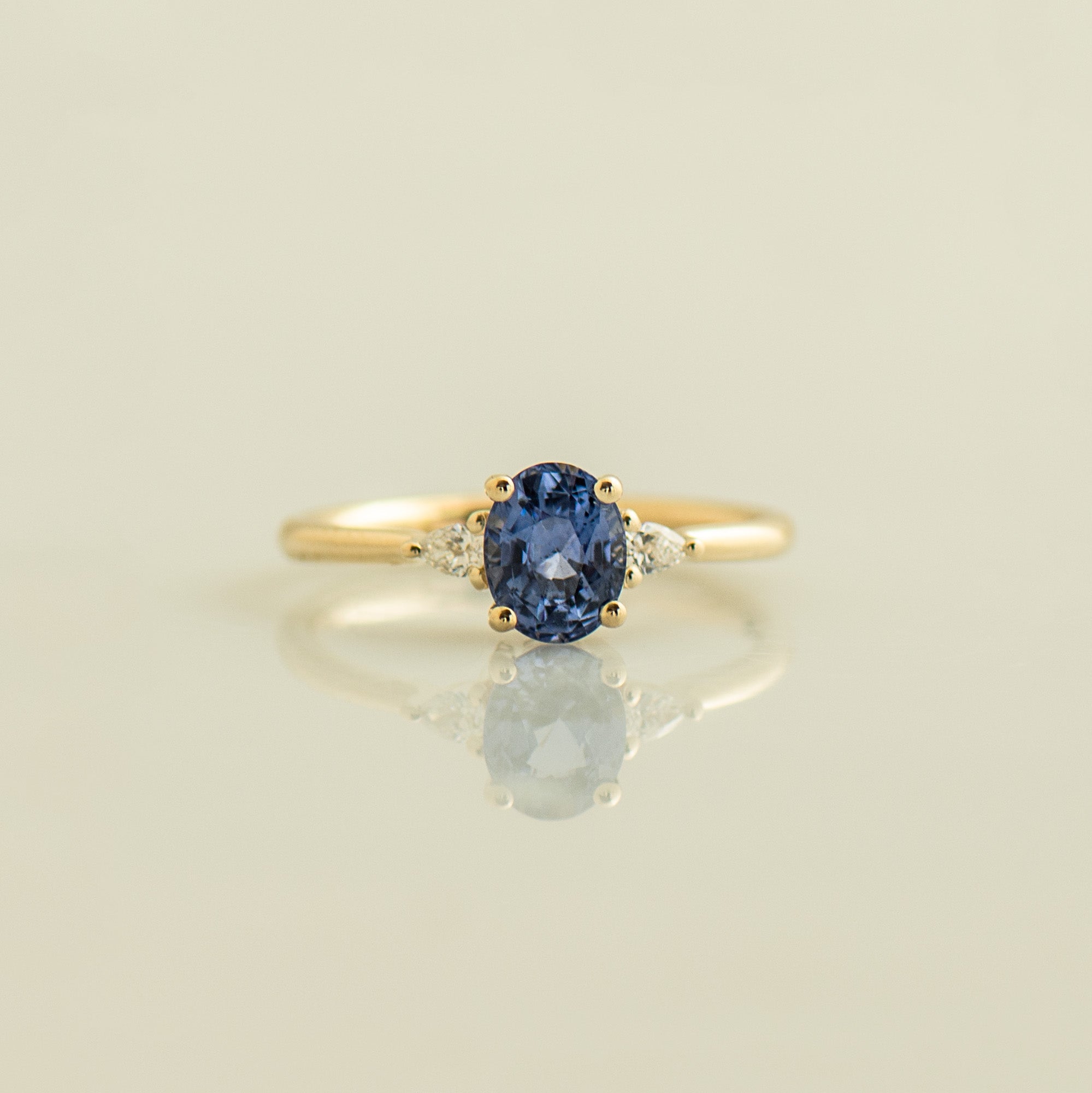 Cornflower Blue Sapphire Engagement Ring