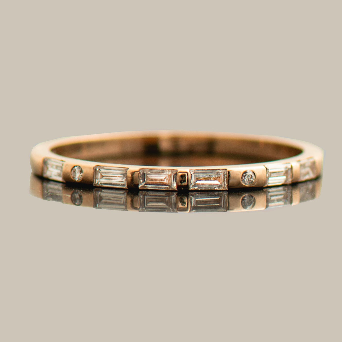 Personalized Morse Code Diamonds Ring