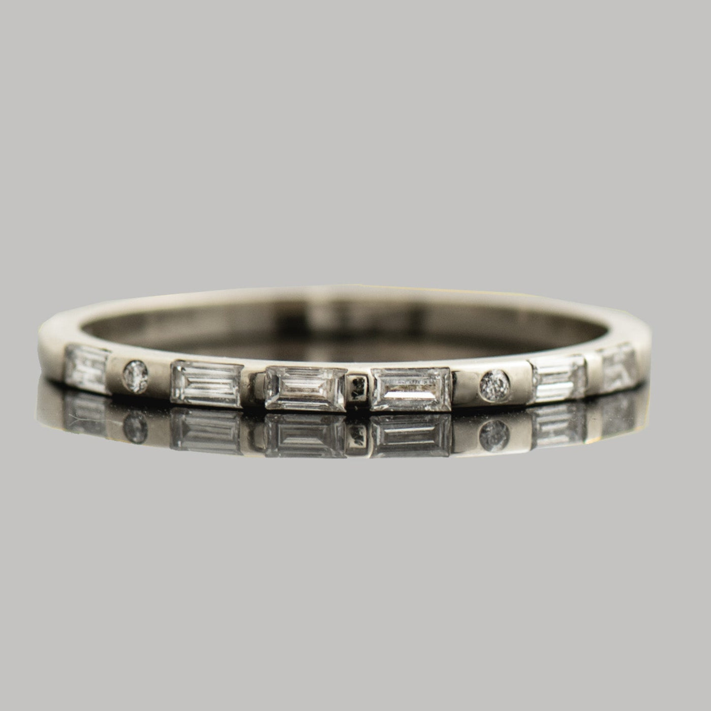 Personalized Morse Code Diamonds Ring