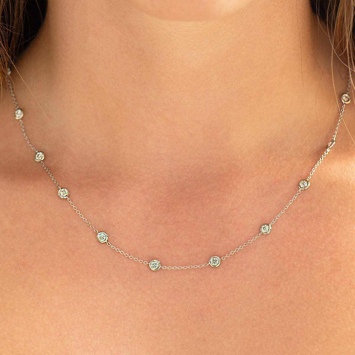 Station Necklace - Diamonds | Necklaces | Nir Oliva Jewelry