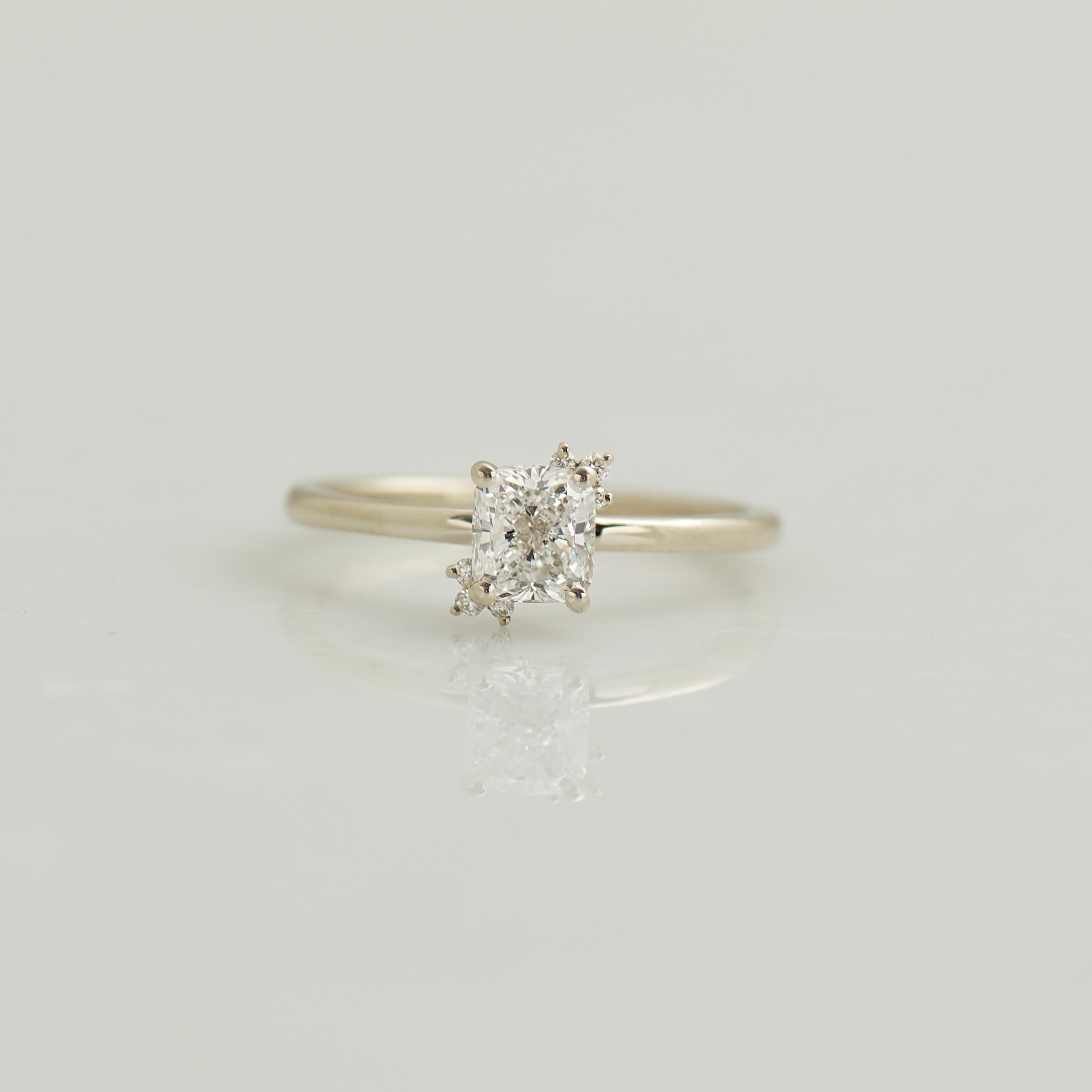 The Floral Cushion Ring