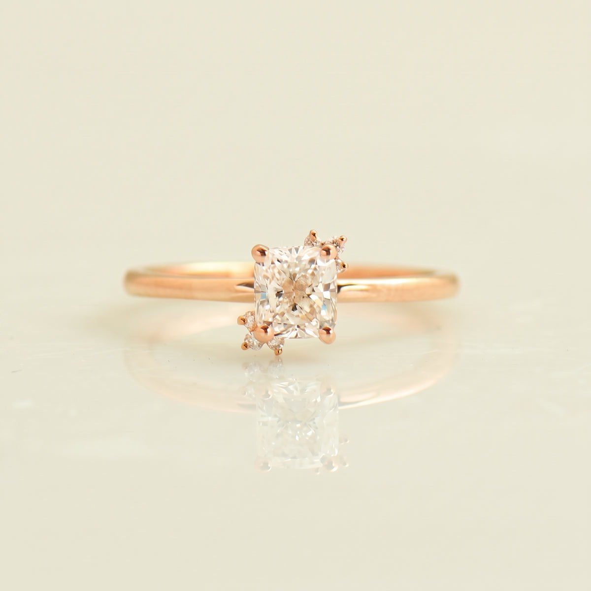 The Floral Cushion Ring