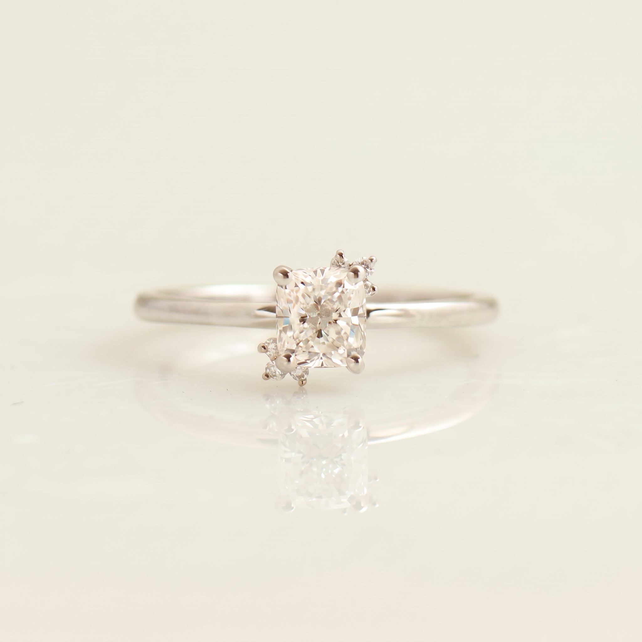 The Floral Cushion Ring