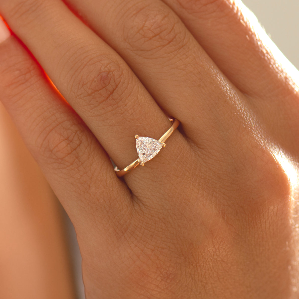 Trillion Engagement Ring