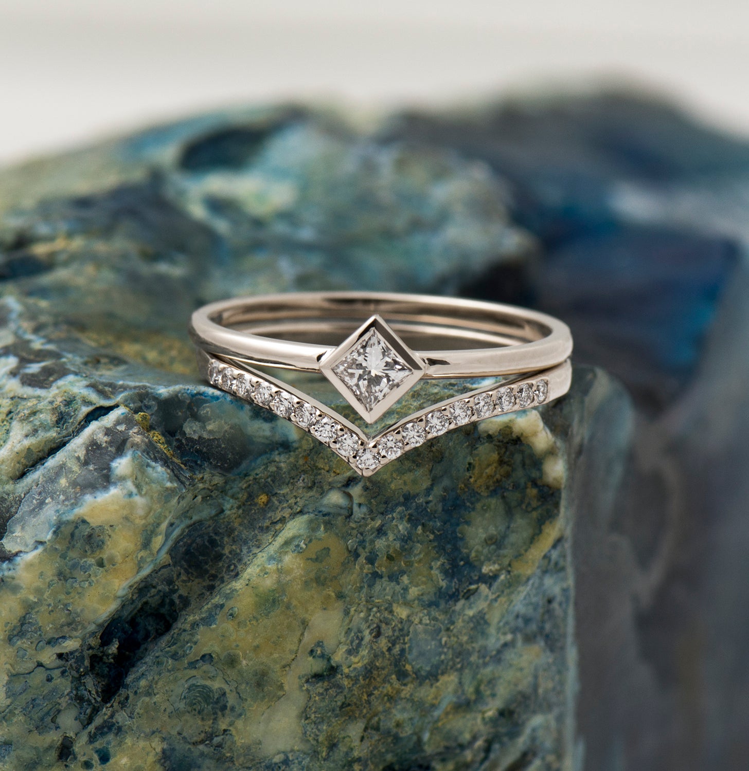 Solitaire Princess Diamond Set