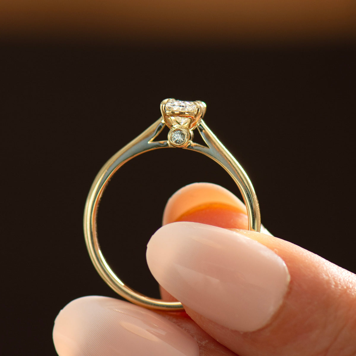 Secret Gemstone Solitaire Ring