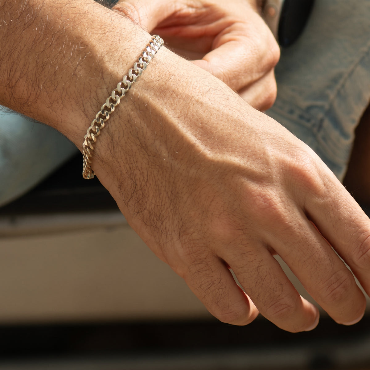 5.5mm Solid Gold Cuban Link Bracelet