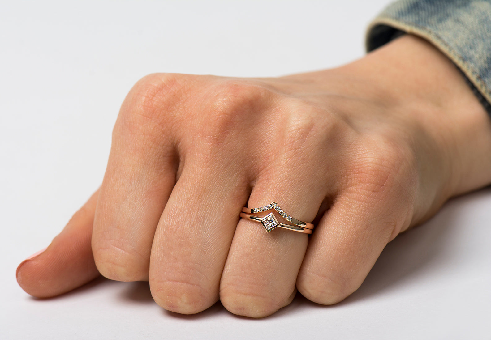 Solitaire Princess Diamond Set