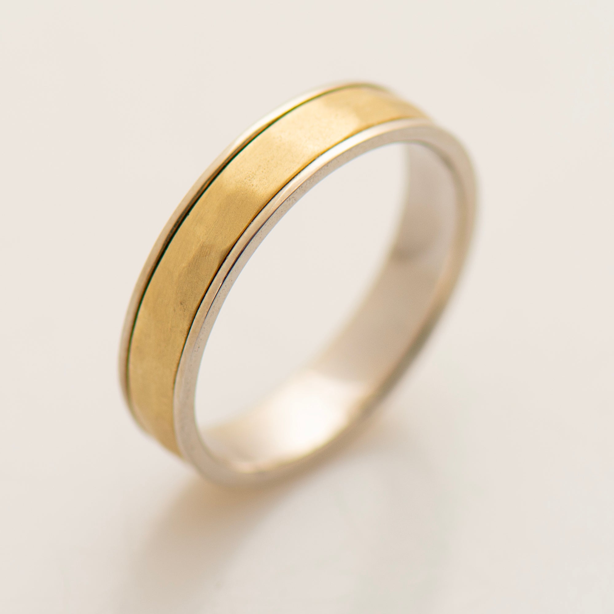 5MM Two Tone Wedding Band