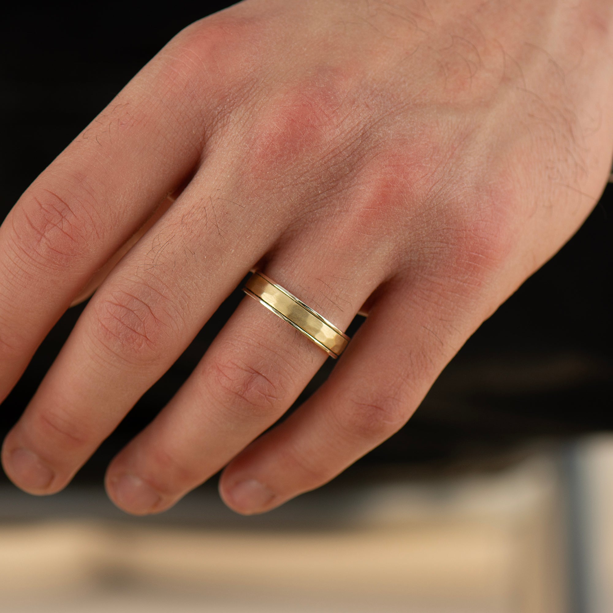 5MM Two Tone Wedding Band