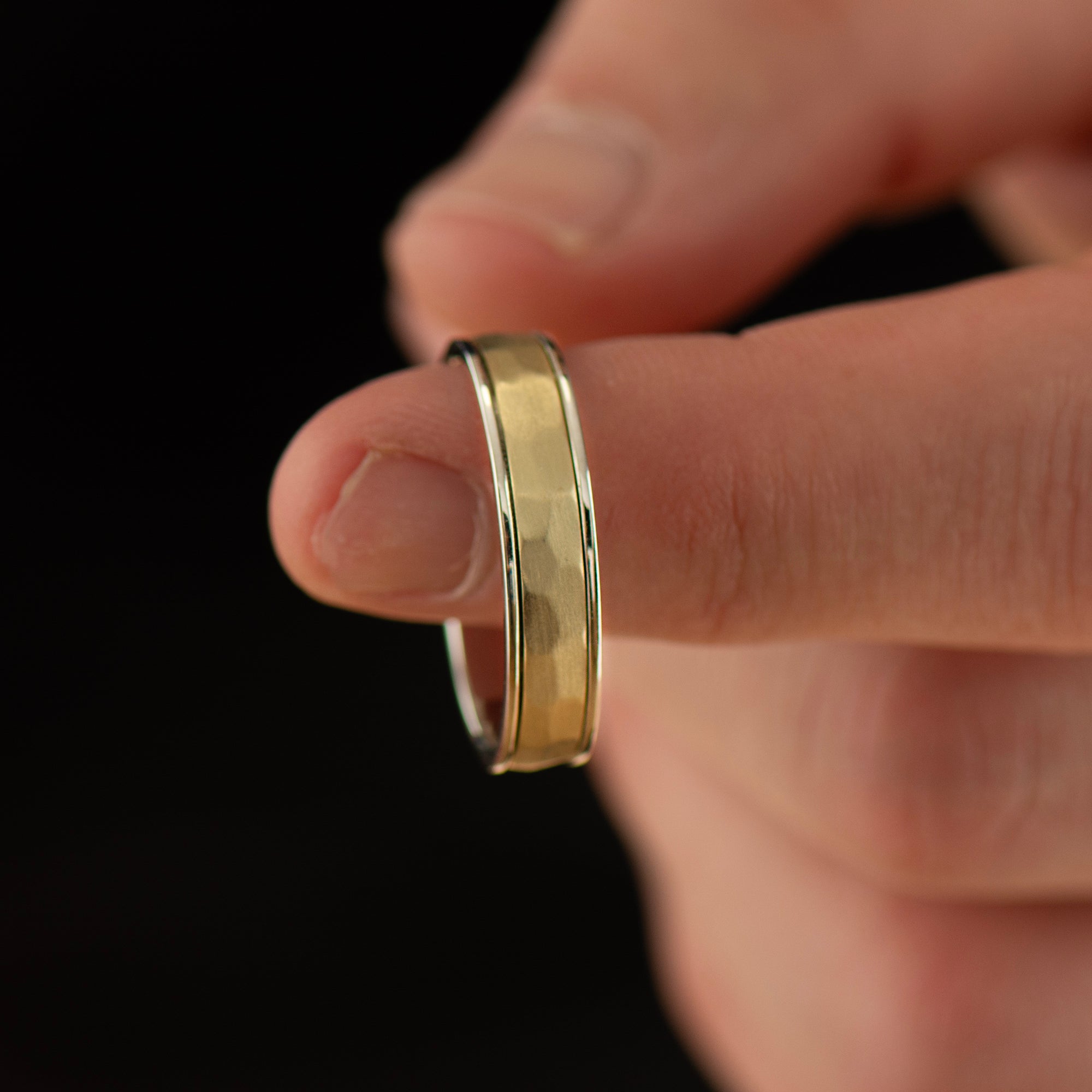 5MM Two Tone Wedding Band