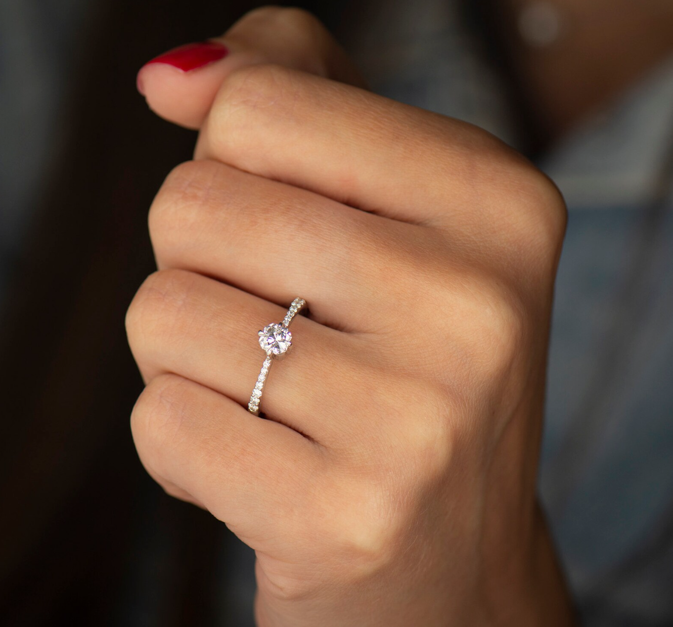Modern Style Engagement Ring