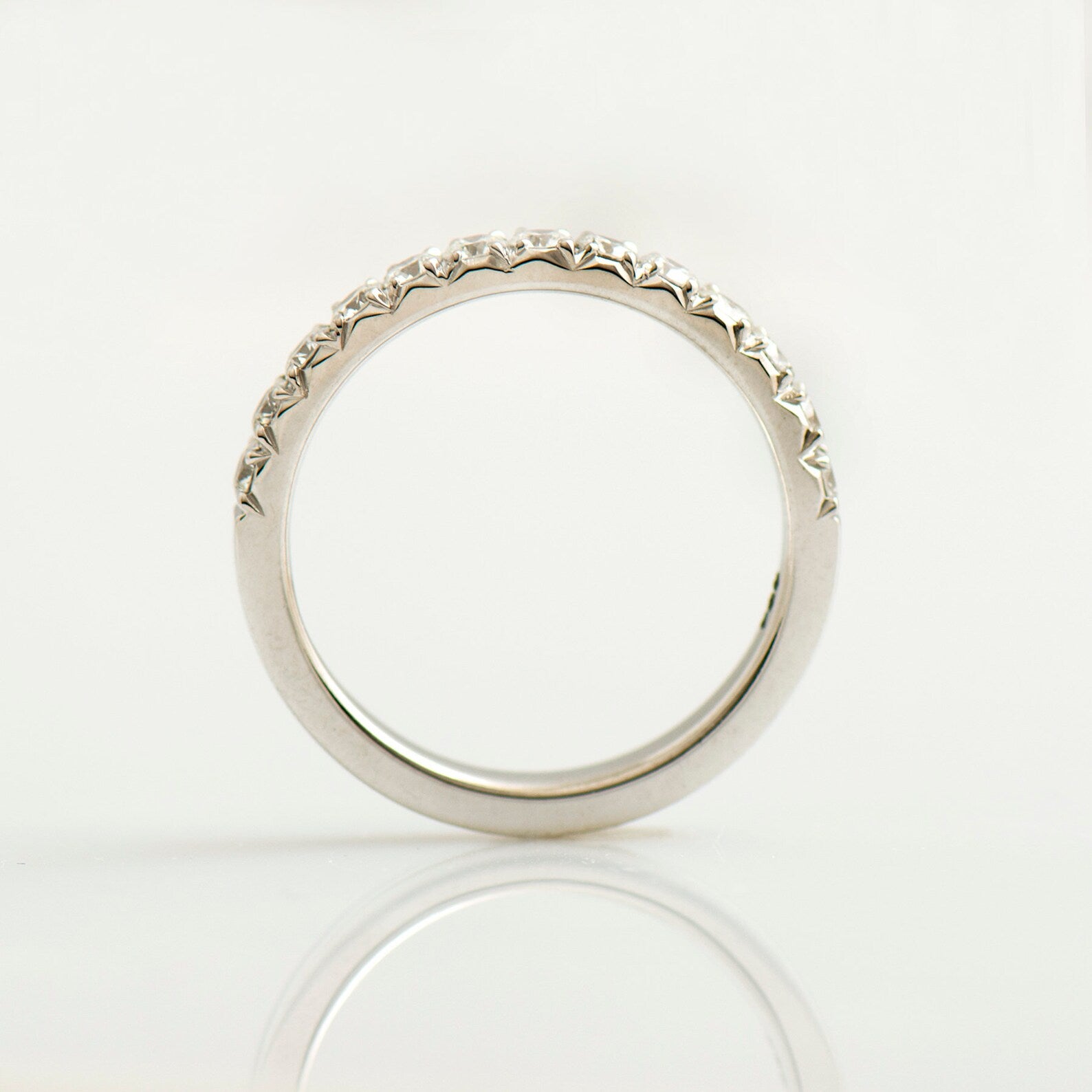 Pavé Half Eternity Ring
