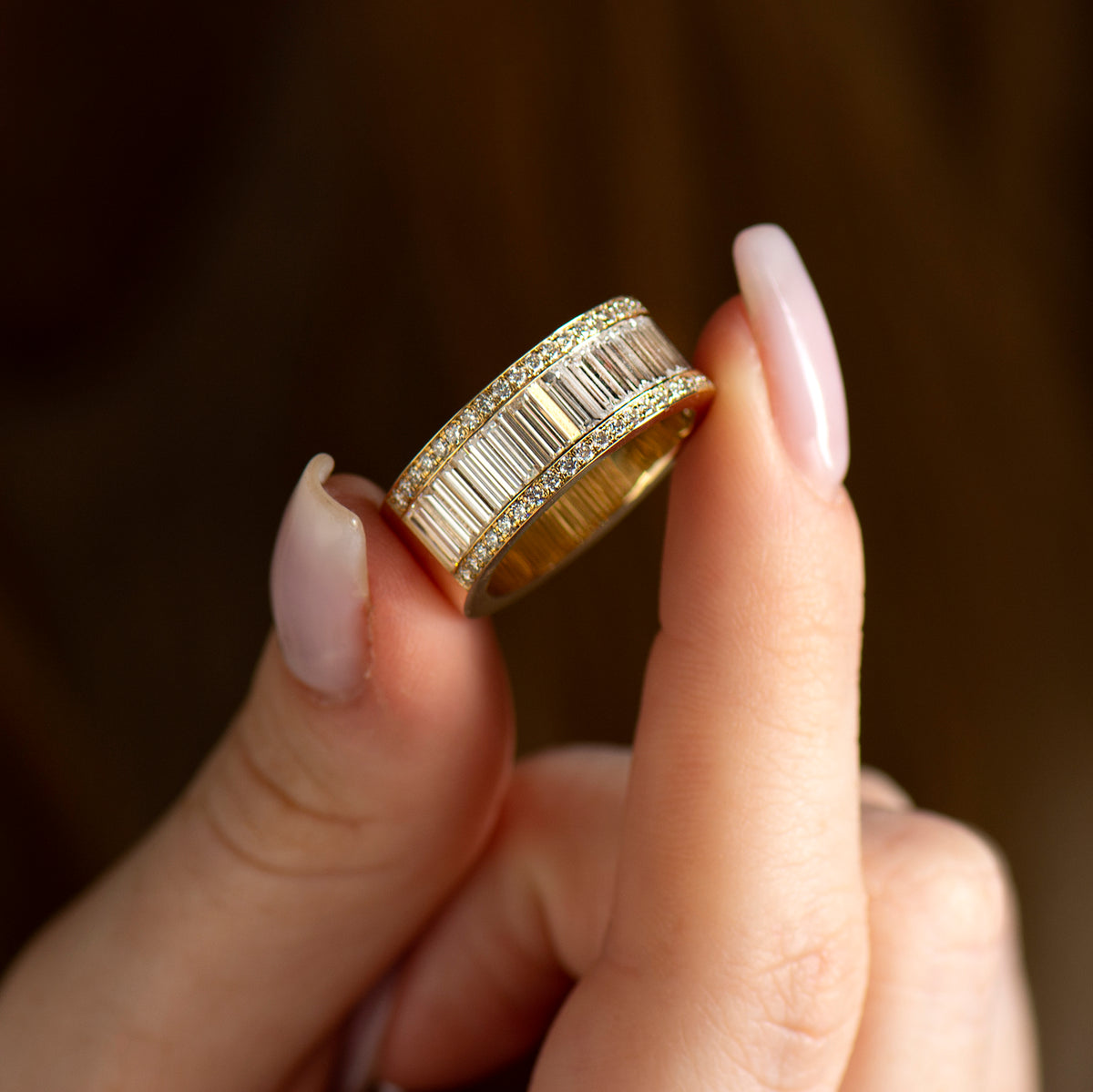 Elongated Baguette Diamonds Ring | Nir Oliva Jewelry