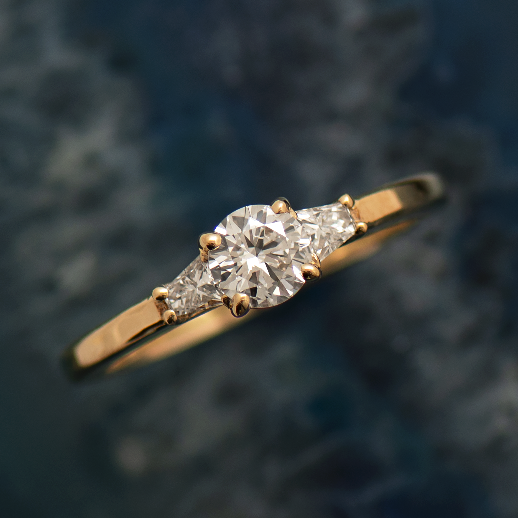The 3 Stone Ring - Round & Tapered Princess