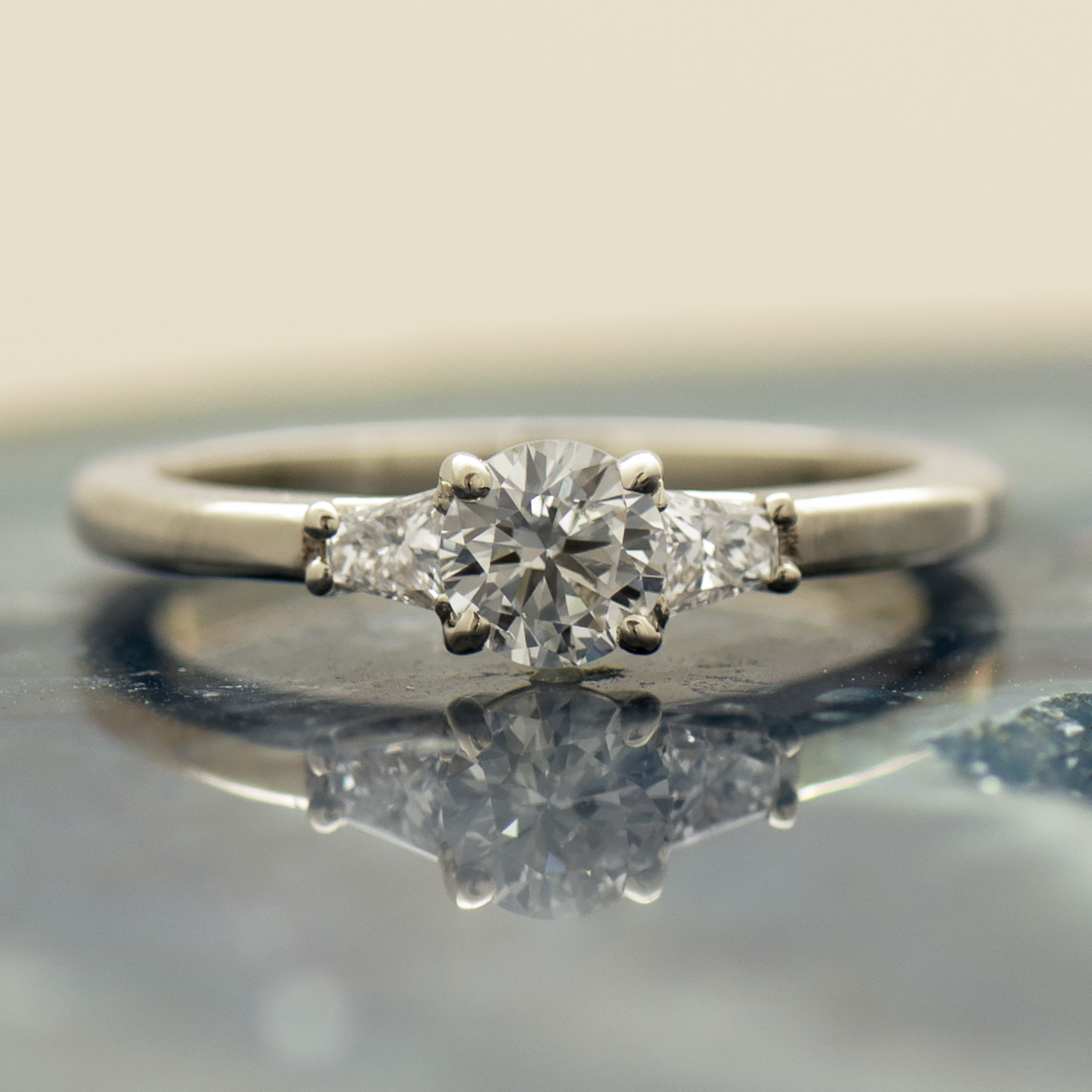 The 3 Stone Ring - Round & Tapered Princess