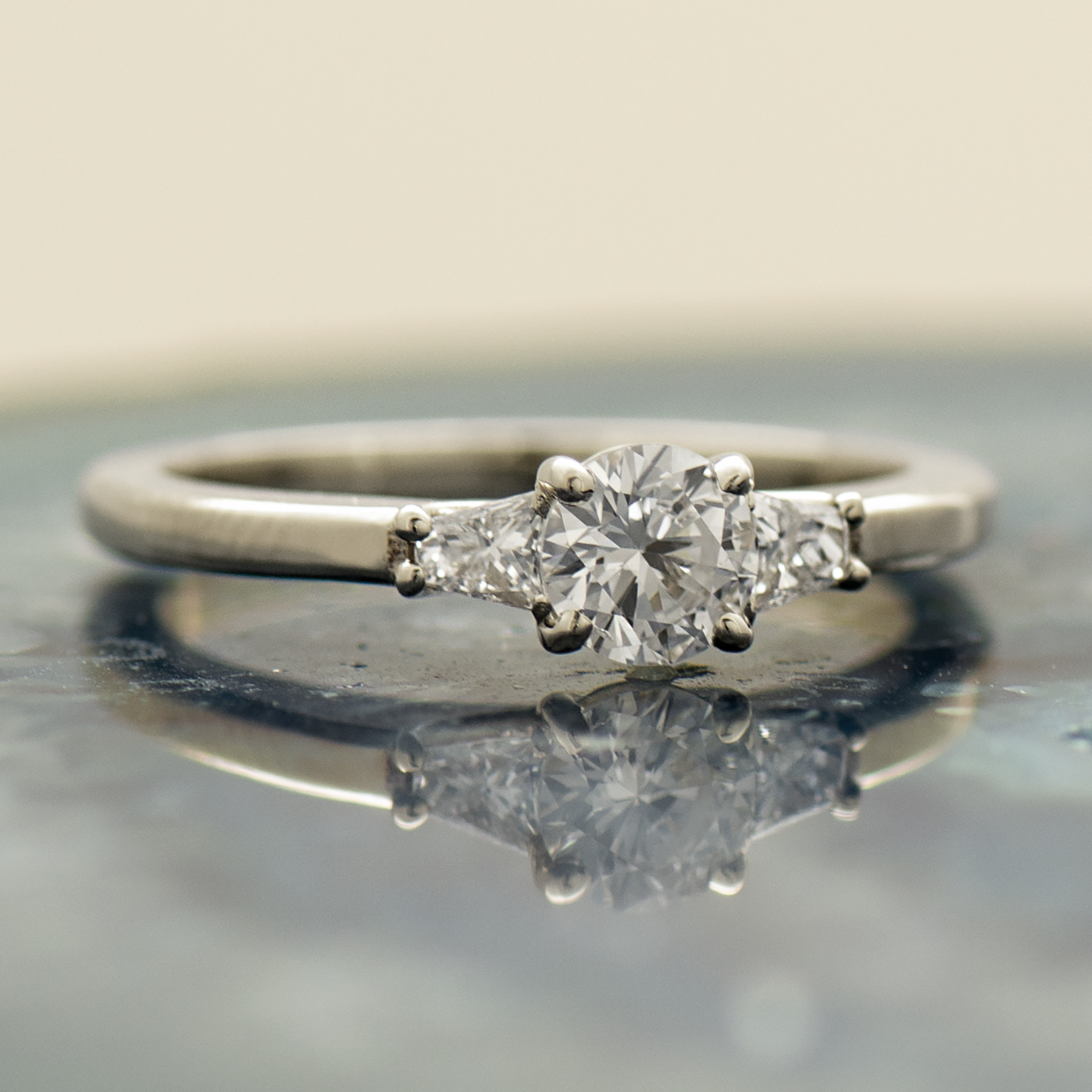 The 3 Stone Ring - Round & Tapered Princess