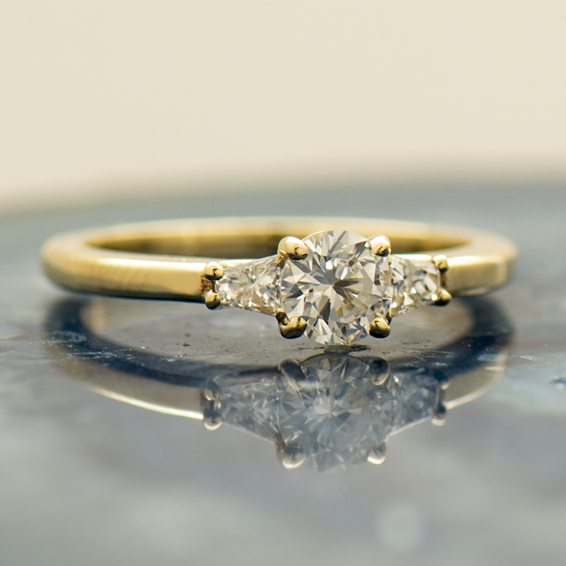 The 3 Stone Ring - Round & Tapered Princess