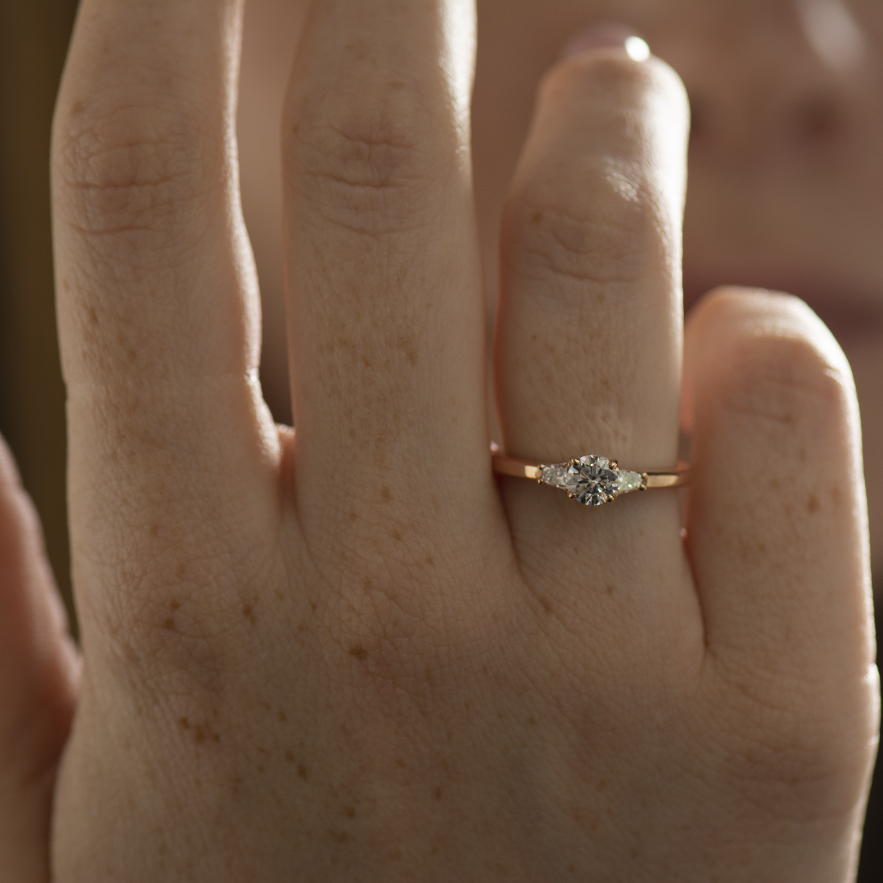 The 3 Stone Ring - Round & Tapered Princess