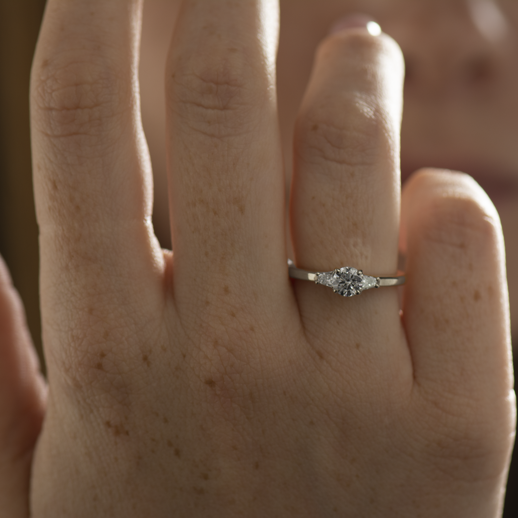 The 3 Stone Ring - Round & Tapered Princess