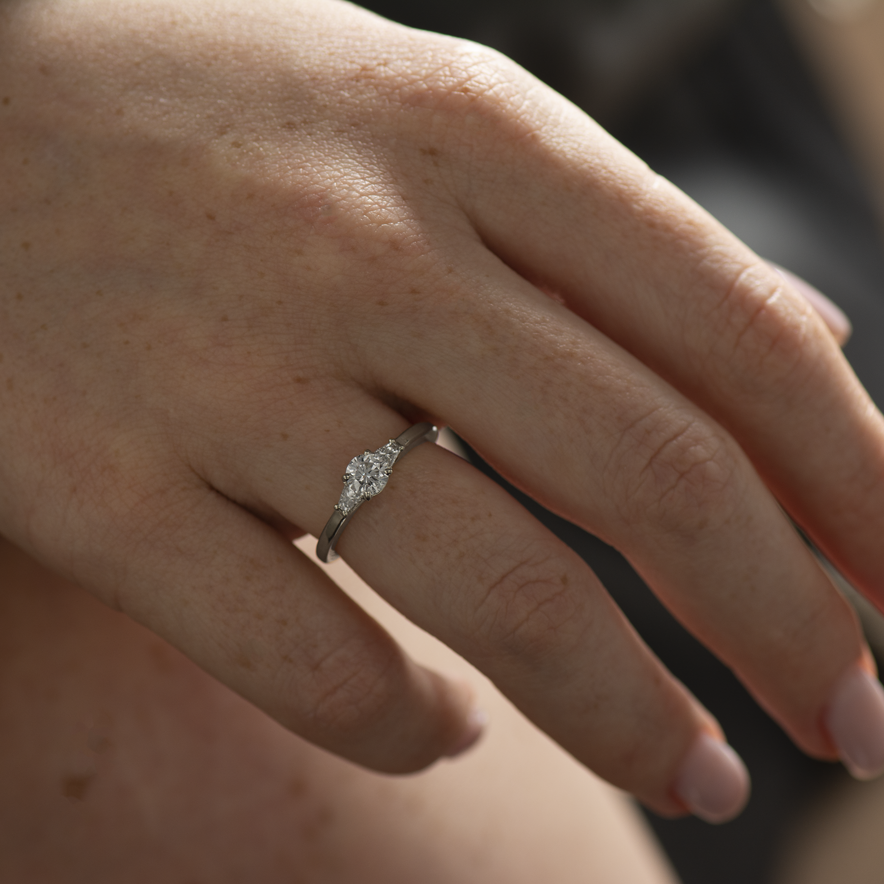 The 3 Stone Ring - Round & Tapered Princess