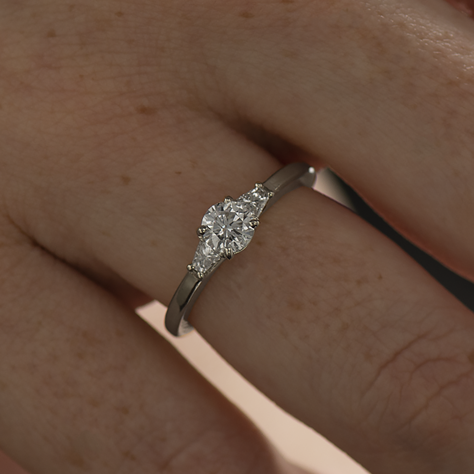 The 3 Stone Ring - Round & Tapered Princess