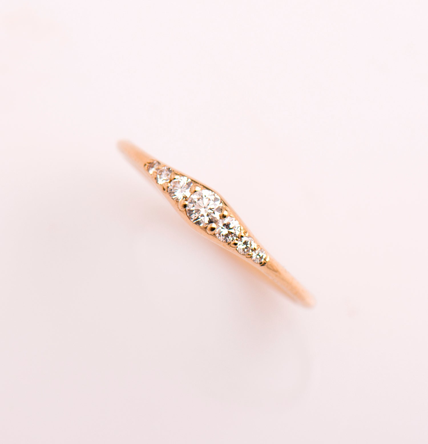 Tiny Round Engagement Ring