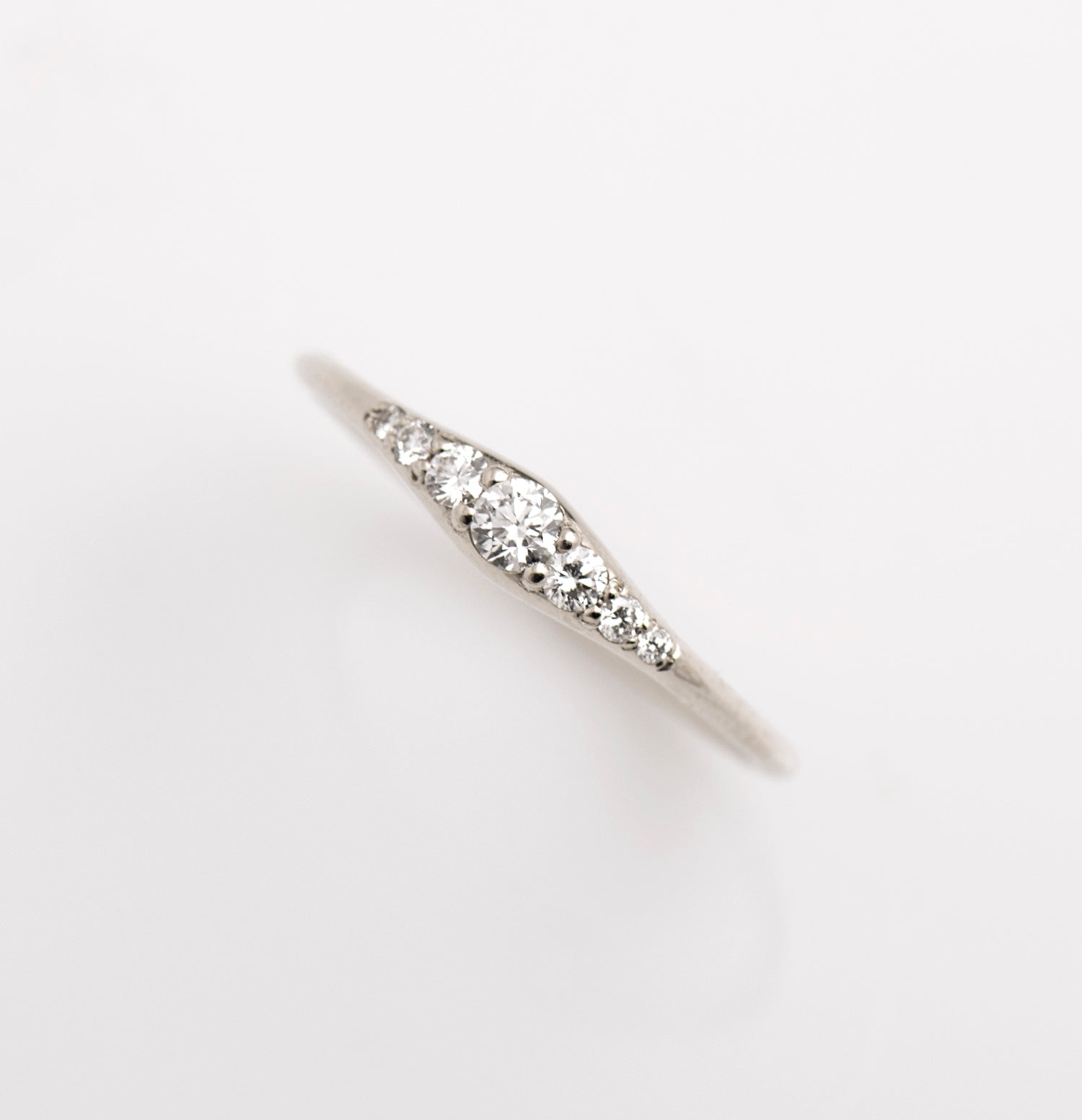 Tiny Round Engagement Ring