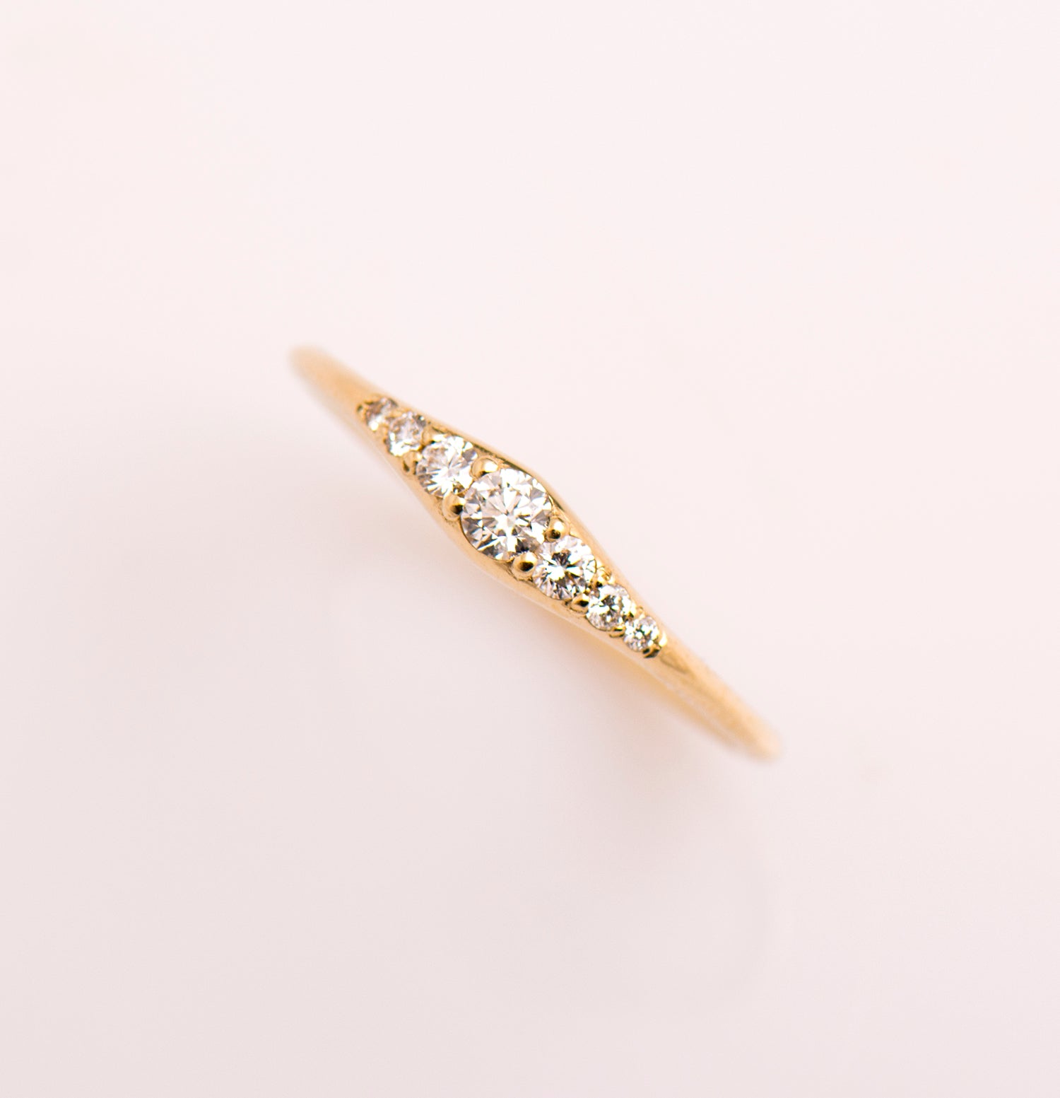 Tiny Round Engagement Ring