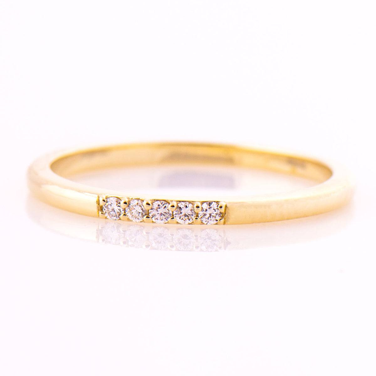 1.5 mm 5 Diamonds Ring