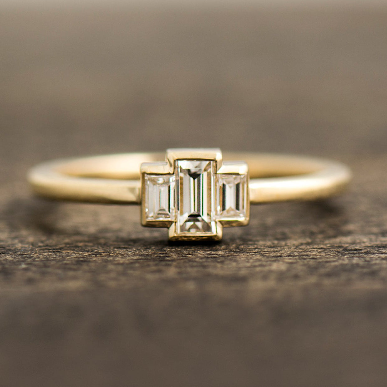 Baguette Engagement Ring
