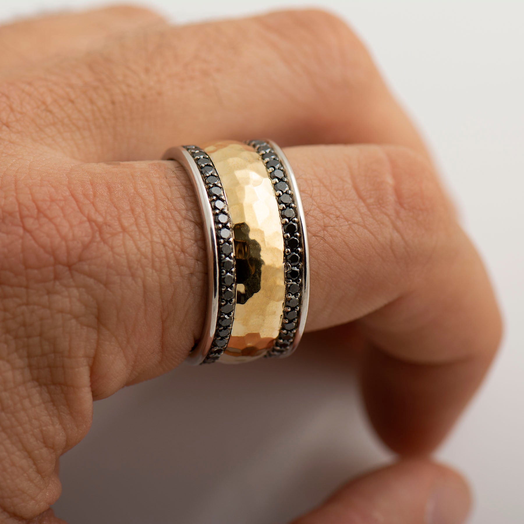 Men's Ring Black Diamonds