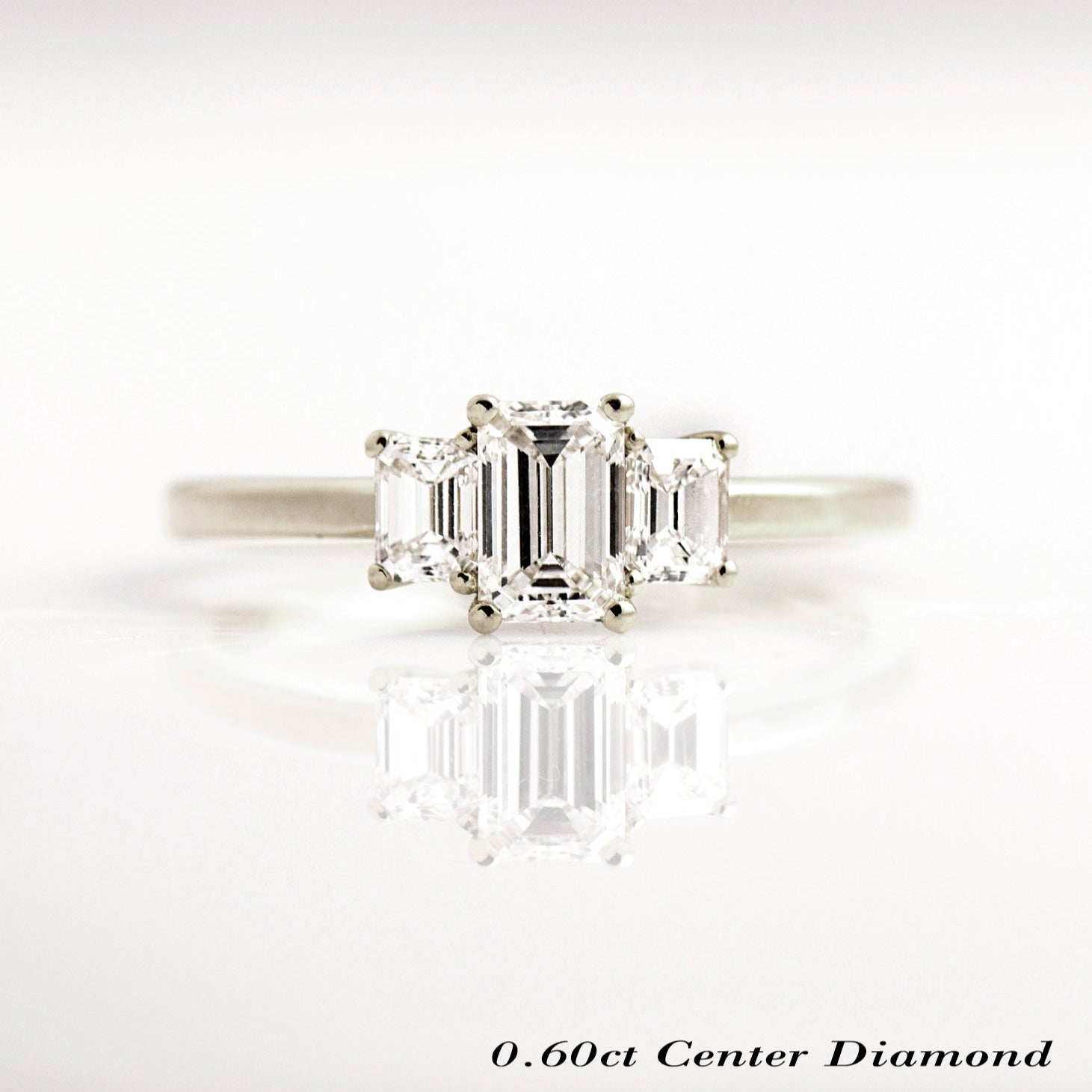 The 3 Stone Ring - Emerald Cut